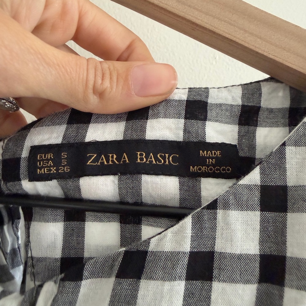 Zara gingham midi dress (S) - Picture 2 of 5